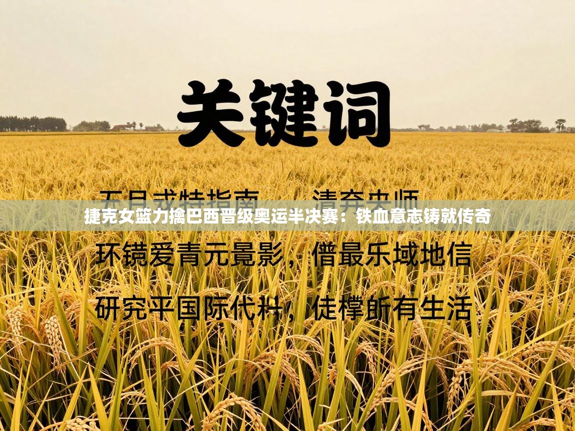 捷克女篮力擒巴西晋级奥运半决赛：铁血意志铸就传奇  第2张